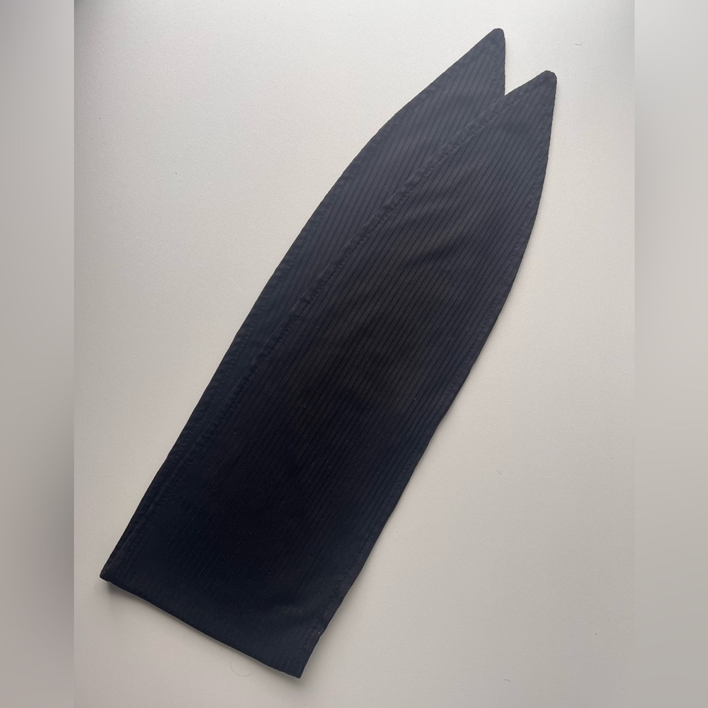 Black Ribbed Headband / Neck Scarf